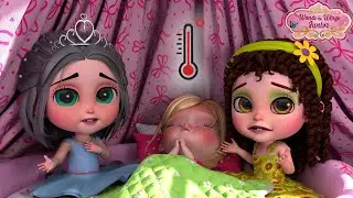Princess Got Sick 😥 | Head shoulders knees and toes | Princess Fun Rhymes | Wands & Wings Junior