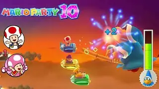 Mario Party 10 - Toad vs Toadette vs Wario vs Waluigi - Airship Central
