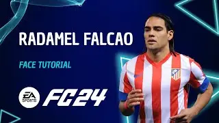 EA FC24 Player Creation Guide: RADAMEL FALCAO Lookalike Face Tutorial + Stats