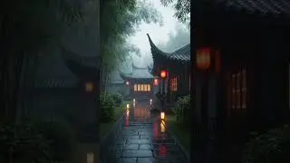 &ldquo;Stormy Rainfall at a Traditional Chinese House 🌧️🍃&rdquo; #thunderstorm  #shorts  #nature #chinese