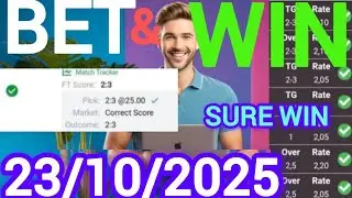 Correct Score Tips & Predictions Today 23/10/2025 | Expert Football Bets & Sure Wins