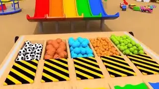 Colorful Balls Fun Game 🌈⚽🏀 | Kids Learning Video | ZigZagTv#KidsVideo #KidsLearning
