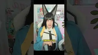 Мина чистит свой компьютер. #upminaa #cosplay #waifu