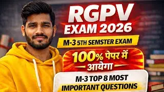 M-3 8 Most important Questions For Exam | M-3 RGPV Exam 2026 | ‪‪@EngineeringBoyz07 