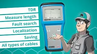 Easy TDR localisation of cable faults with the KE2100 Time Domain Reflectometer