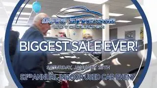 Dave Syverson 52nd Annual Indoor Used Car Event 2020