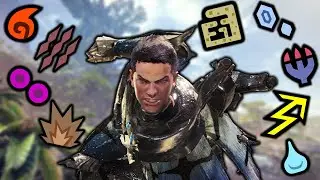 Monster Hunter World But I Have EVERY Status Effect On - MHW Every Status Effect