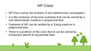 Computability Algorithms, Computability classes- P,NP class, NP-hard