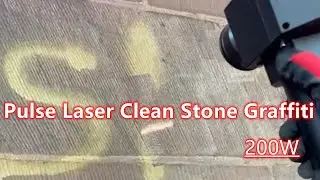 Pulse laser clean Stone Graffiti  200w