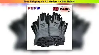 Breathable Nitrile Work Gloves - Soft Durable Spandex EN388 Lv4 Abrasion Heavy Duty for Mechanics