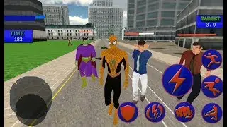 Spider Hero Vs Monster Hero Vs Iron Hero Vs Superman Vs Gangster | Spider Crime Rescue - GamePlay