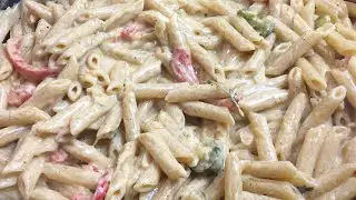 RASTA PASTA WITH OVEN JERK PORK CHOPS | JERK RASTA PASTA RECIPE