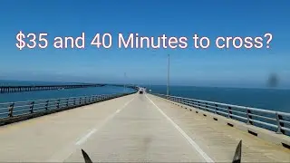 4 axle RV, Chesapeake Tunnel and Bridge. OBX Arrival.
