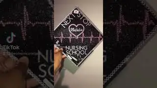Custom Grad Cap for Natalia! 🎓 #gradcapdesigner #gradcaptopper #graduationday  #graduation