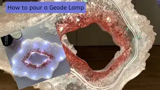 How to pour a Resin Geode Lamp