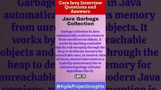 Java Garbage Collection Mastering Memory Management #scrum