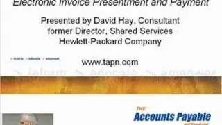 Electronic Invoice Presentment & Payment