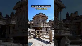 Famous Stone Chariot in Hampi, Karnataka✅🔥 #hampi #stonechariot #Karnataka #mustvisitplace #shorts