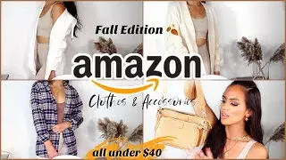 AMAZON CLOTHING & ACCESSORY MUST HAVES!| fall clothing, jewelry & more !! | Janelle Mariss