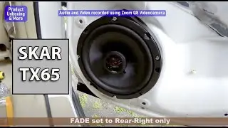 Skar TX65 vs Stock Car Speaker Comparison on Honda CRV III 2007