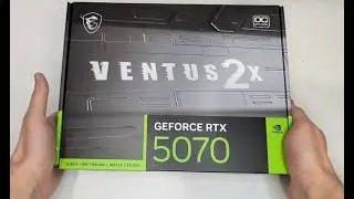 Обзор MSI 5070 12G VENTUS 2X OC / Распаковка / Температуры / Андервольтинг #rtx5070 #nvidia #msi