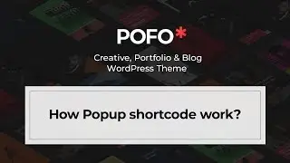 POFO WordPress Theme - How popup shortcode work?