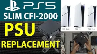Jak wymienić zasilacz w konsoli PlayStation 5 Slim CFI-2000 | Naprawa zasilacza PS5