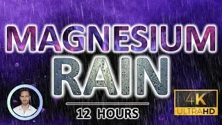 Soothing Magnesium Rain | Cortisol Melt & Anxiety Relief | 12 Hours | Rapid Deep Sleep Noise