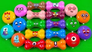 Finding Numberblocks with Bones, Cake Slime Mixing Coloring! Satisfying ASMR Videos 🦴💖💫