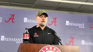 Alabama Offensive Coordinator Ryan Grubb ahead of Florida State Game