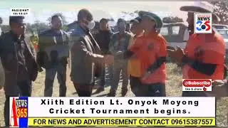 Xiith Edition Lt. Onyok Moyong cricket tournament begins @arunachalnews365