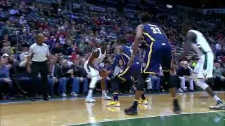 Thon Maker Double Clutch Dunk! | Pacers vs Bucks | March 10, 2017 NBA Regular Season