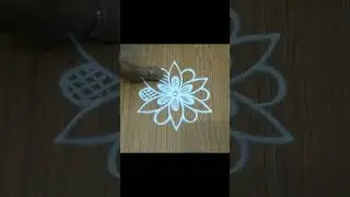 Simple rangoli | daily rangoli | free hand rangoli | easy rangoli | fine rangoli