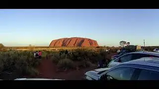 First Sunset on Uluru After the Climb Closure