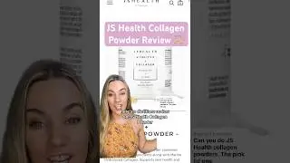 JS Health Collagen Powder Review 🙌🏼 #collagen #collagenpowder #collagenpeptides