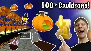 Opening over 100 Cauldrons in Roblox Islands Halloween 2021 Event | GOT RARE ITEMS!