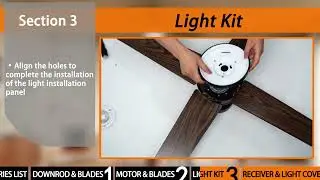 How to install addlon Ceiling Fans with Lights 42 inch Low Profile Ceiling Fan with Light and Remote