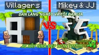 Dân Làng Nghèo vs Tôi Đại Gia ? | Ai Sẽ Xây Được Ngôi Nhà Hiện Đại Nhất Trong Minecraft