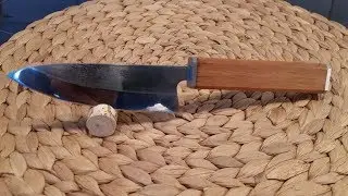 r&eacute;alisation d'un couteau  - knife making - santoku- Japanese kitchen knife