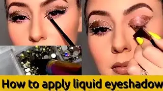 How To Apply Liquid Eyeshadow For Beginners | Fashion Beauty Point | #Shorts