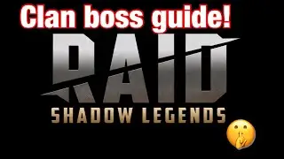 Clan boss guide/updates *champion choices & damage* {Raid shadow legends}