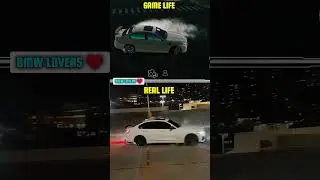 BMW Smoke Drift 💨 Real Life vs Game Life | Car Parking Multiplayer #shorts