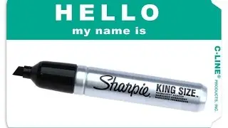 sharpie king size y stickers hello my name is