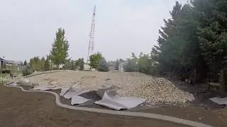 Landscape curbing - sideways along a hill with a pr sting from Borderline - borderlineusa.com