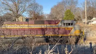 Heritage Unit Canadian Pacific 7018 Leading Grain Train