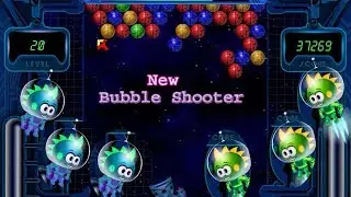 Puzzl games  space Bubbles like as Babbles shooter