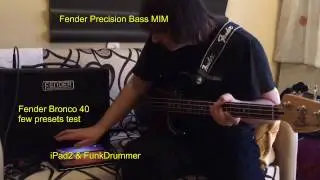 Fender Bronco 40 amp presets test