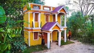 Building The Most Contemporary Two Story Mud Villa House By Primitive Technician