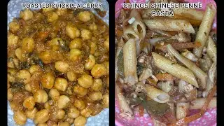 Alzamzam presents you the recipe of”ROASTED CHICKPEA CURRY WITH PURI AND CHINGS CHINESE PENNE PASTA”