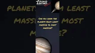 Astro Trivia: Mass of Planets- least massive to most? #PinoAstro